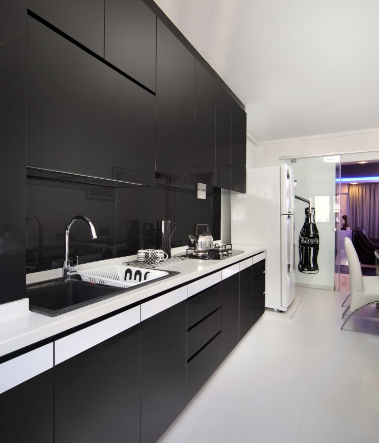 Contemporary, Modern Design - Kitchen - HDB 4 Room - Design by Vegas Interior Design Pte Ltd