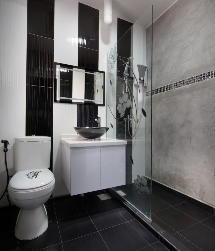 Contemporary, Modern Design - Bathroom - HDB 4 Room - Design by Vegas Interior Design Pte Ltd