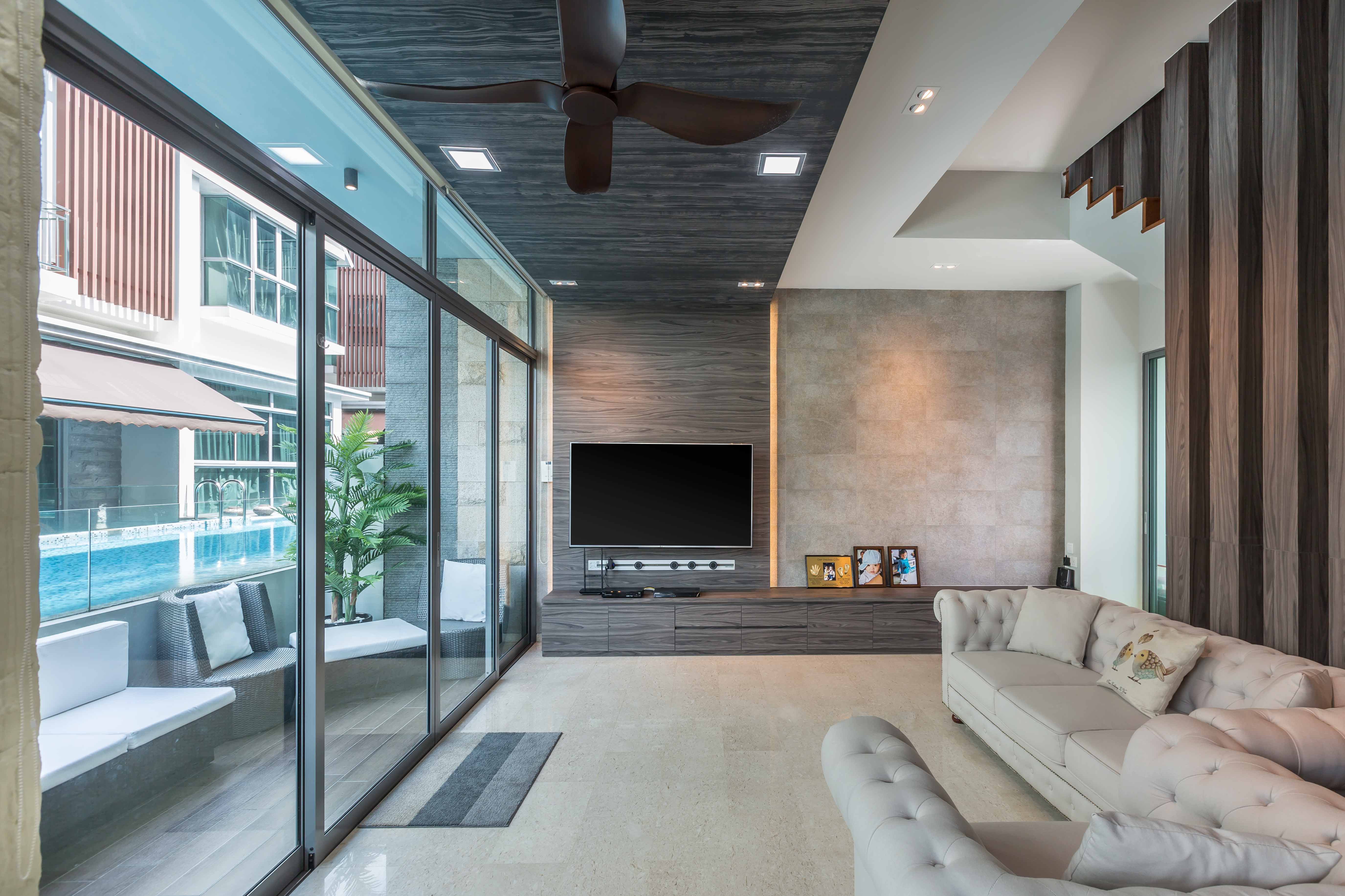 Resort Design - Living Room - Landed House - Design by Vegas Interior Design Pte Ltd