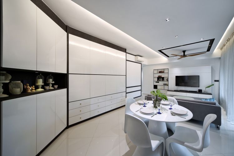 Minimalist, Modern Design - Dining Room - Condominium - Design by Vegas Interior Design Pte Ltd