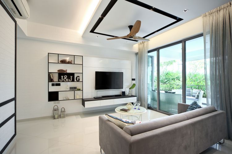 Minimalist, Modern Design - Living Room - Condominium - Design by Vegas Interior Design Pte Ltd