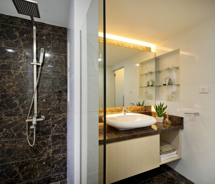 Contemporary, Minimalist, Retro Design - Bathroom - Condominium - Design by Vegas Interior Design Pte Ltd