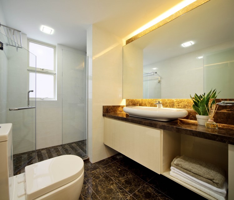 Contemporary, Minimalist, Retro Design - Bathroom - Condominium - Design by Vegas Interior Design Pte Ltd