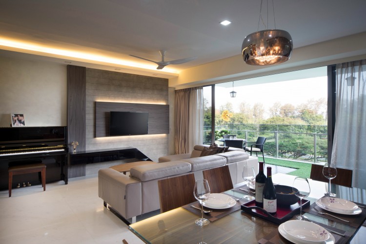 Contemporary, Modern Design - Living Room - Condominium - Design by Vegas Interior Design Pte Ltd