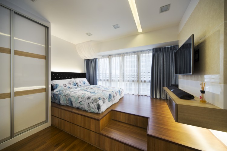 Contemporary, Modern Design - Bedroom - Condominium - Design by Vegas Interior Design Pte Ltd