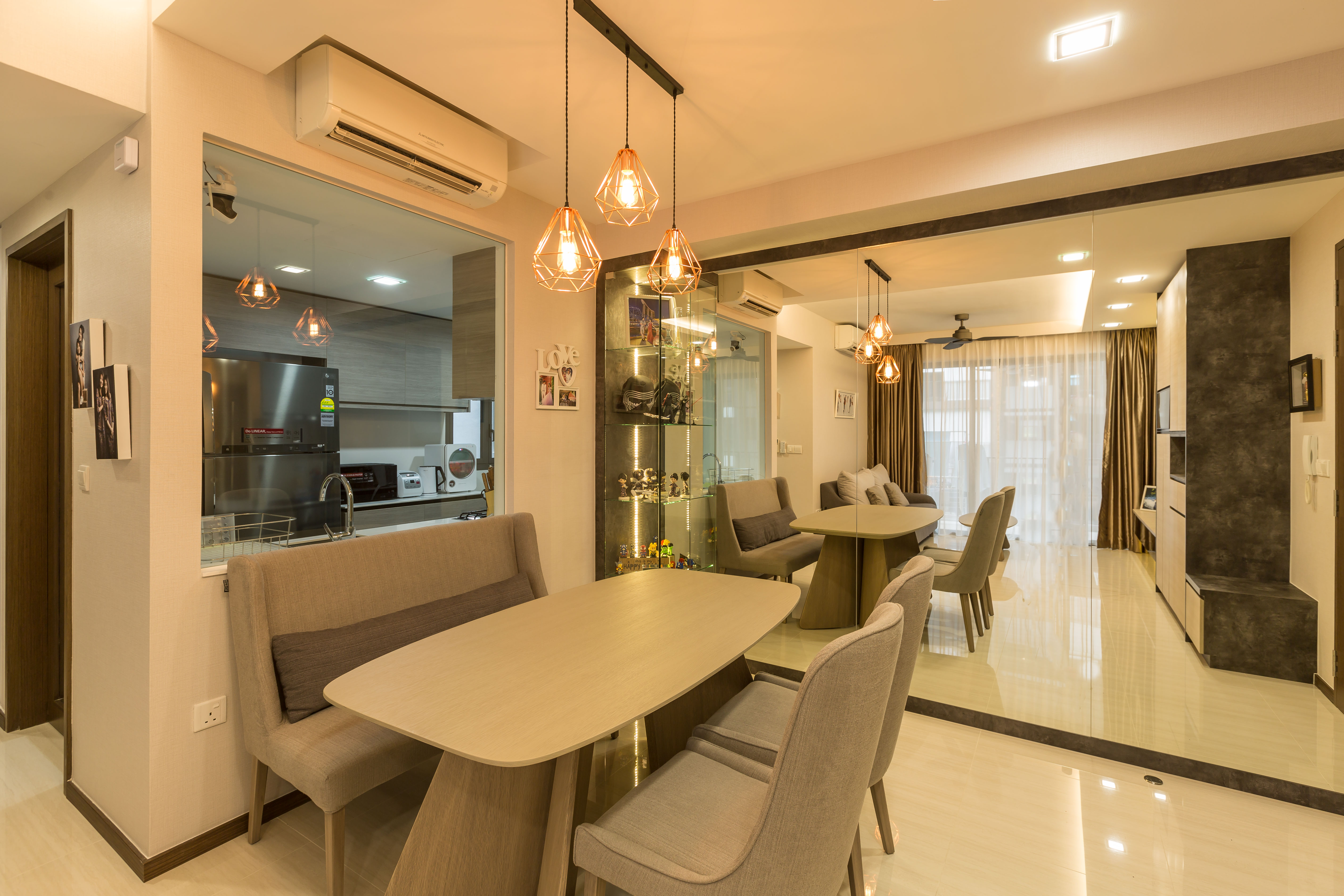 Modern, Resort Design - Dining Room - Condominium - Design by Vegas Interior Design Pte Ltd