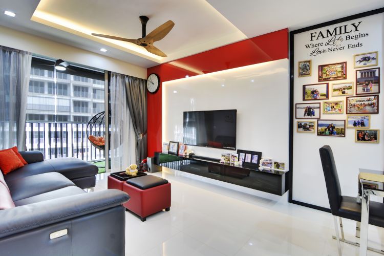 Contemporary, Modern Design - Living Room - Condominium - Design by Vegas Interior Design Pte Ltd