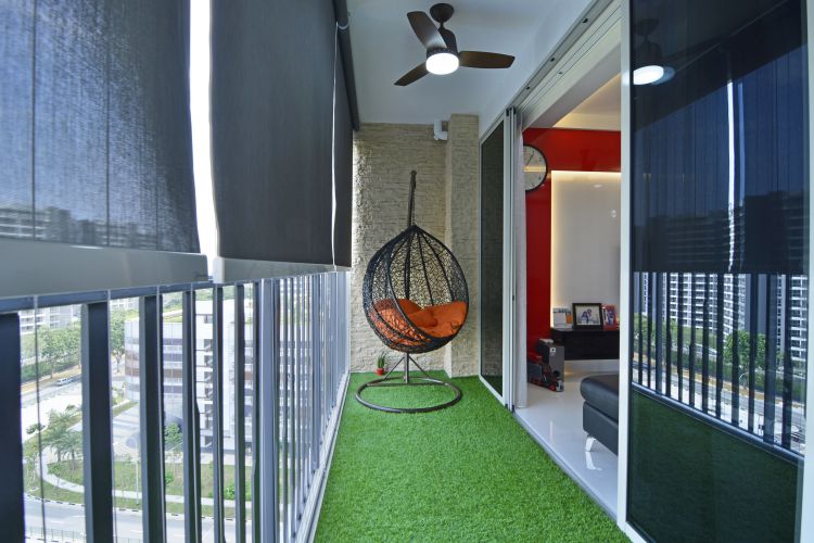 Contemporary, Modern Design - Balcony - Condominium - Design by Vegas Interior Design Pte Ltd