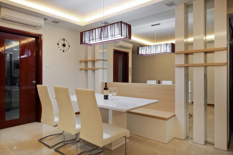 Contemporary, Minimalist Design - Dining Room - Condominium - Design by Vegas Interior Design Pte Ltd