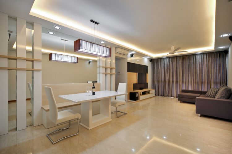 Contemporary, Minimalist Design - Dining Room - Condominium - Design by Vegas Interior Design Pte Ltd