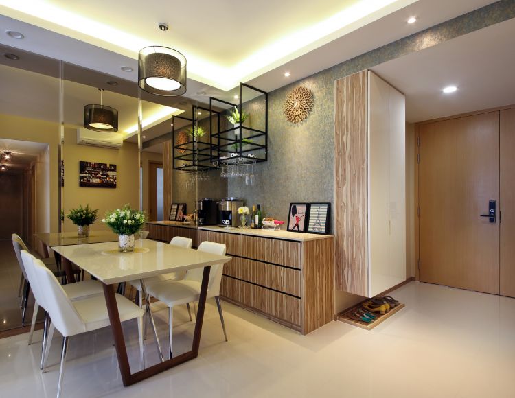 Modern, Retro Design - Dining Room - Condominium - Design by Vegas Interior Design Pte Ltd