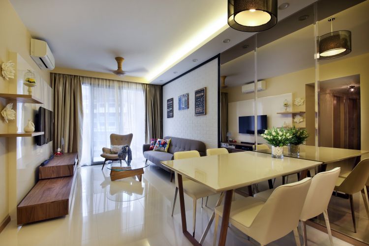 Modern, Retro Design - Dining Room - Condominium - Design by Vegas Interior Design Pte Ltd