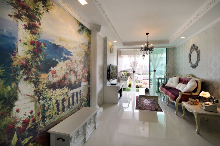 Classical, Vintage Design - Living Room - HDB 4 Room - Design by Vegas Interior Design Pte Ltd