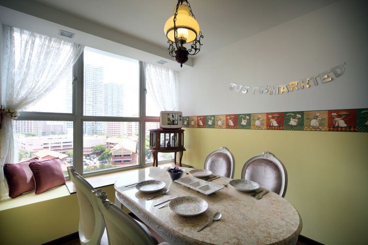 Classical, Vintage Design - Dining Room - HDB 4 Room - Design by Vegas Interior Design Pte Ltd