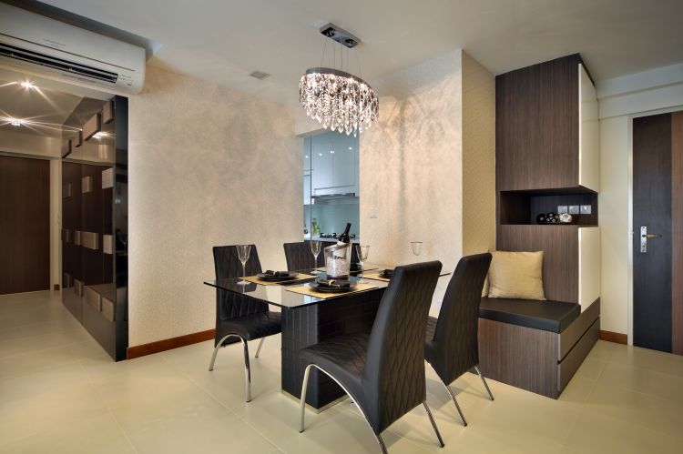 Classical, Contemporary Design - Dining Room - HDB 5 Room - Design by Vegas Interior Design Pte Ltd
