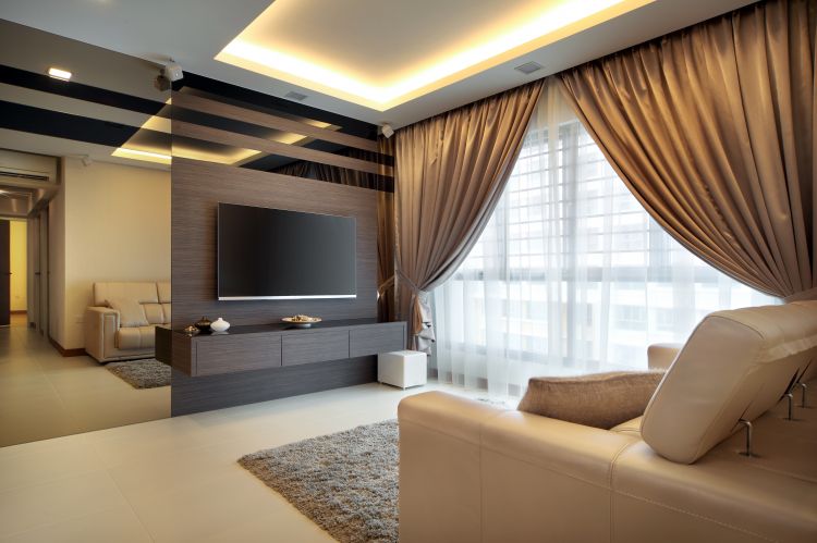 Classical, Contemporary Design - Living Room - HDB 5 Room - Design by Vegas Interior Design Pte Ltd
