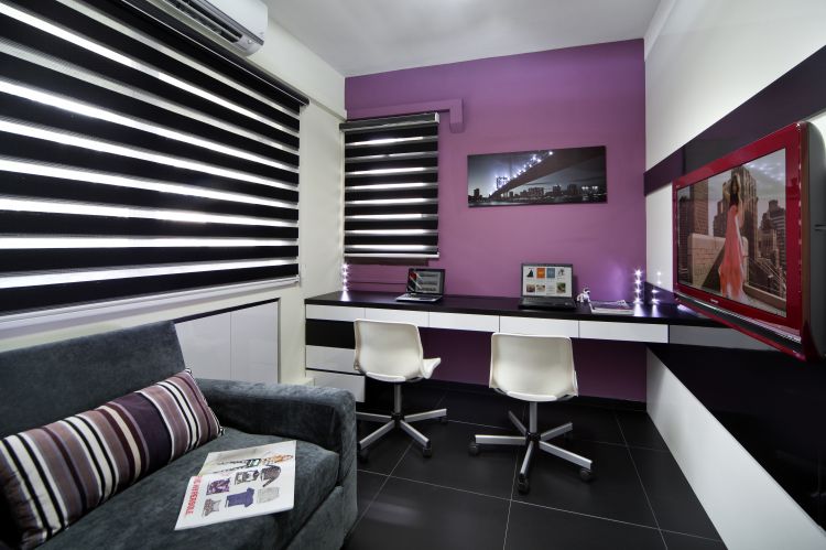 Classical, Modern Design - Study Room - HDB 5 Room - Design by Vegas Interior Design Pte Ltd