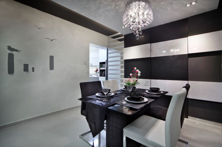 Classical, Modern Design - Dining Room - HDB 5 Room - Design by Vegas Interior Design Pte Ltd