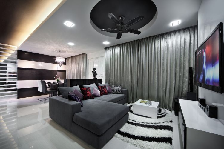 Classical, Modern Design - Living Room - HDB 5 Room - Design by Vegas Interior Design Pte Ltd