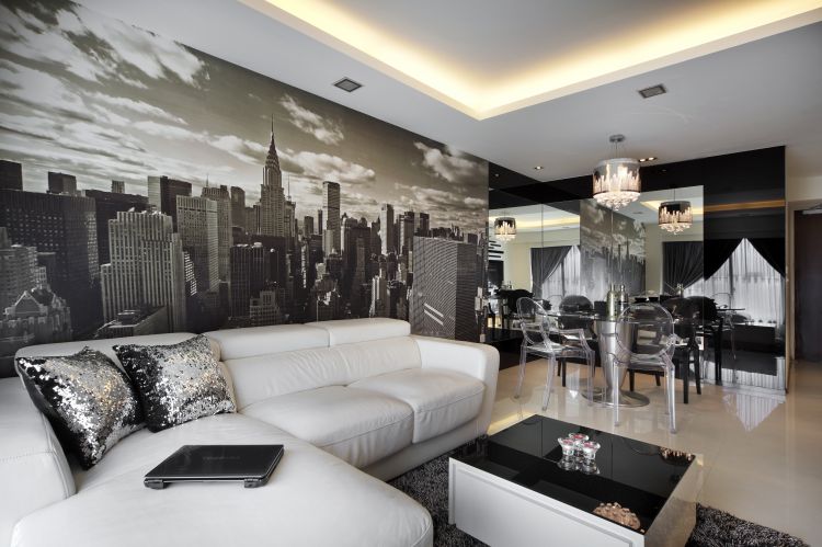 Classical, Contemporary, Modern Design - Living Room - HDB 4 Room - Design by Vegas Interior Design Pte Ltd