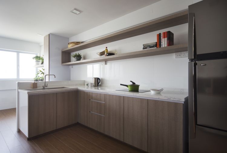 Contemporary Design - Kitchen - HDB 3 Room - Design by Vegas Interior Design Pte Ltd