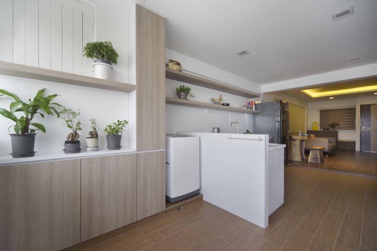 Contemporary Design - Kitchen - HDB 3 Room - Design by Vegas Interior Design Pte Ltd