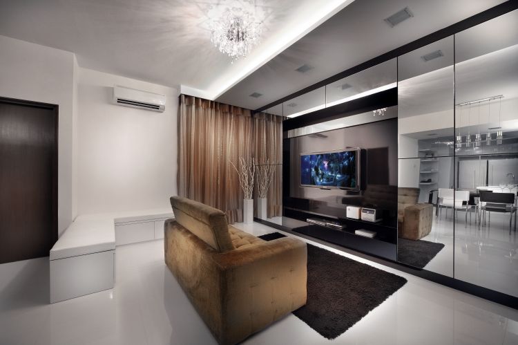 Minimalist, Modern Design - Living Room - Condominium - Design by Vegas Interior Design Pte Ltd