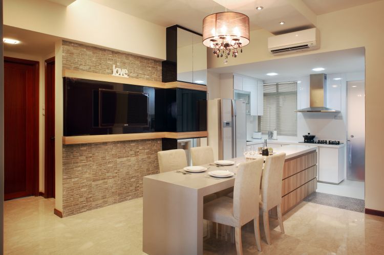 Classical, Contemporary Design - Dining Room - Condominium - Design by Vegas Interior Design Pte Ltd