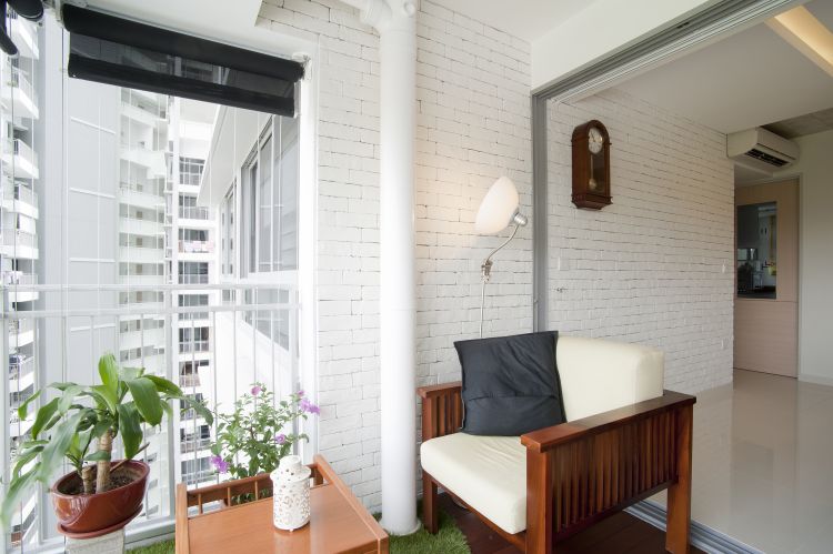 Contemporary, Minimalist Design - Balcony - Condominium - Design by WEDA StudioInc Pte Ltd