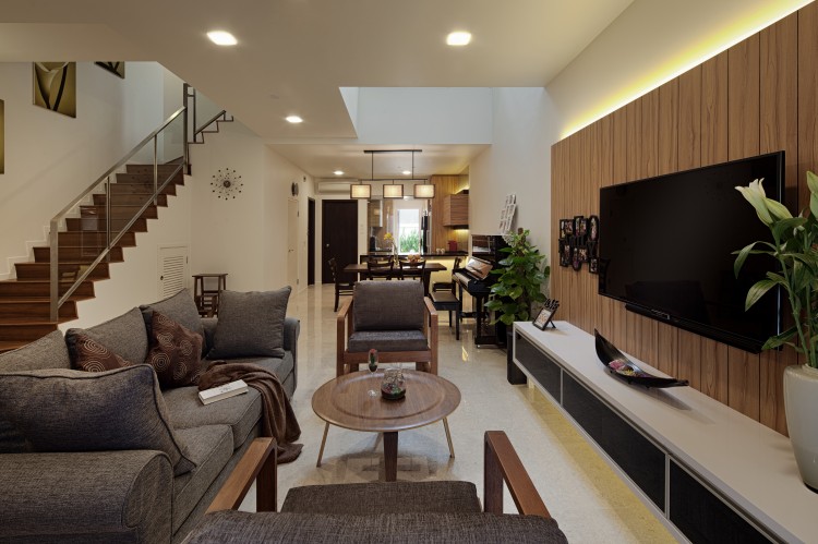 Modern, Vintage Design - Living Room - Landed House - Design by Weiken.com Design Pte Ltd