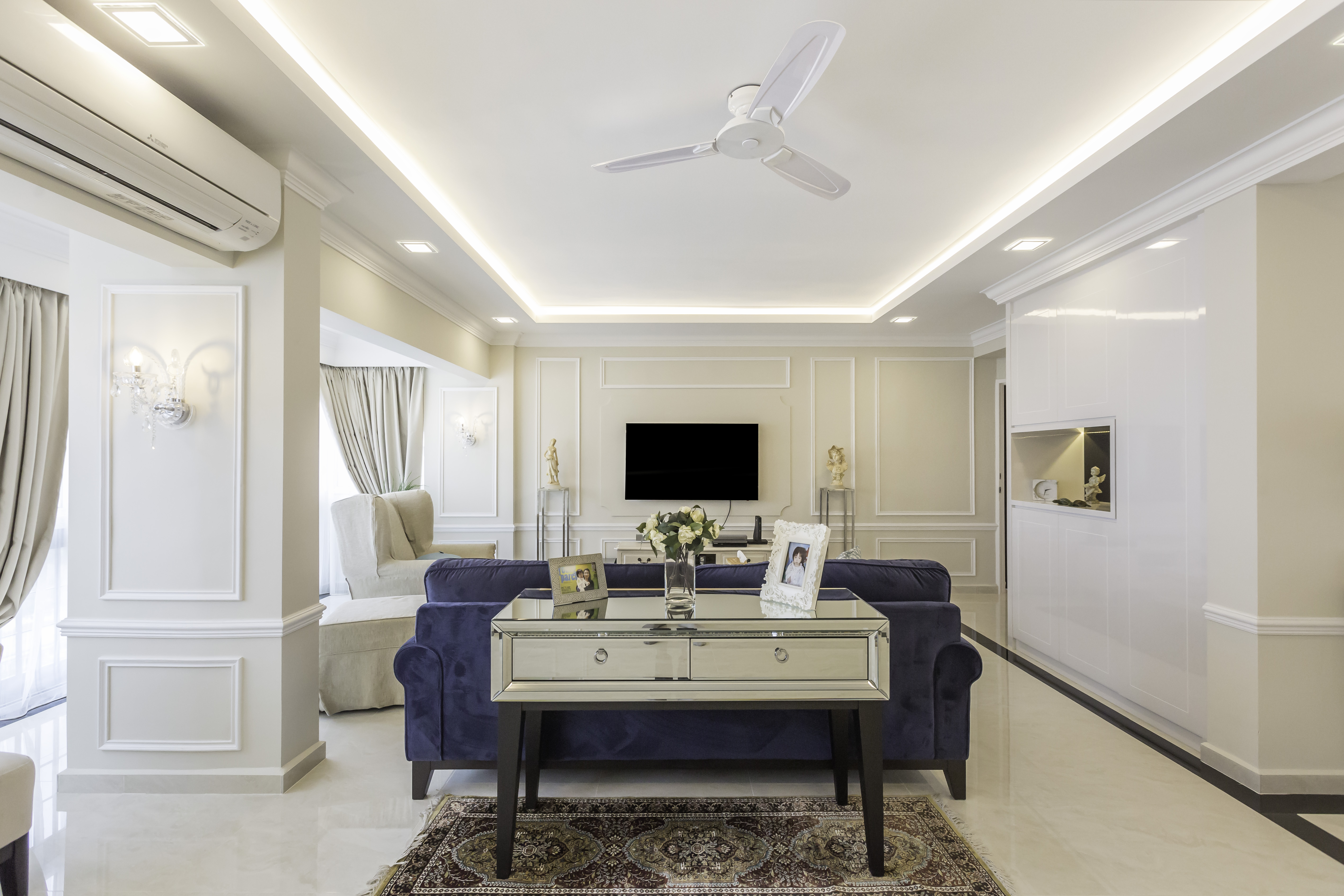 Victorian Design - Living Room - Condominium - Design by Weiken.com Design Pte Ltd