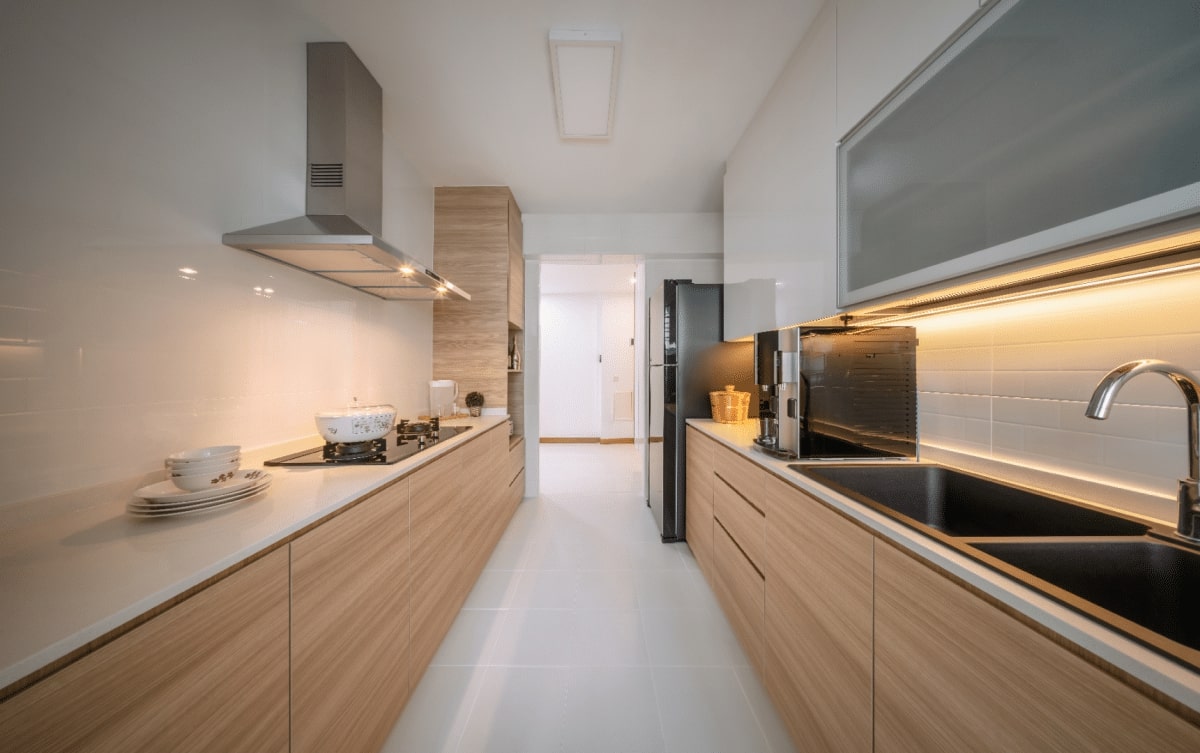 Scandinavian Design - Kitchen - HDB 4 Room - Design by Weiken.com Design Pte Ltd