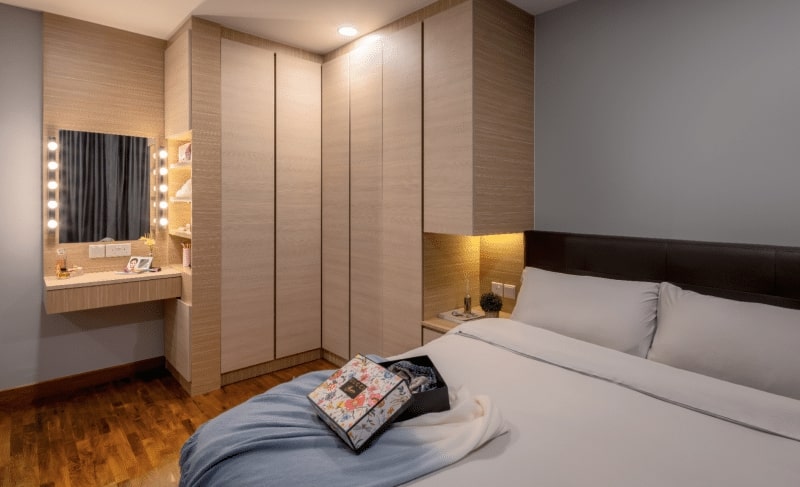 Scandinavian Design - Bedroom - HDB 4 Room - Design by Weiken.com Design Pte Ltd