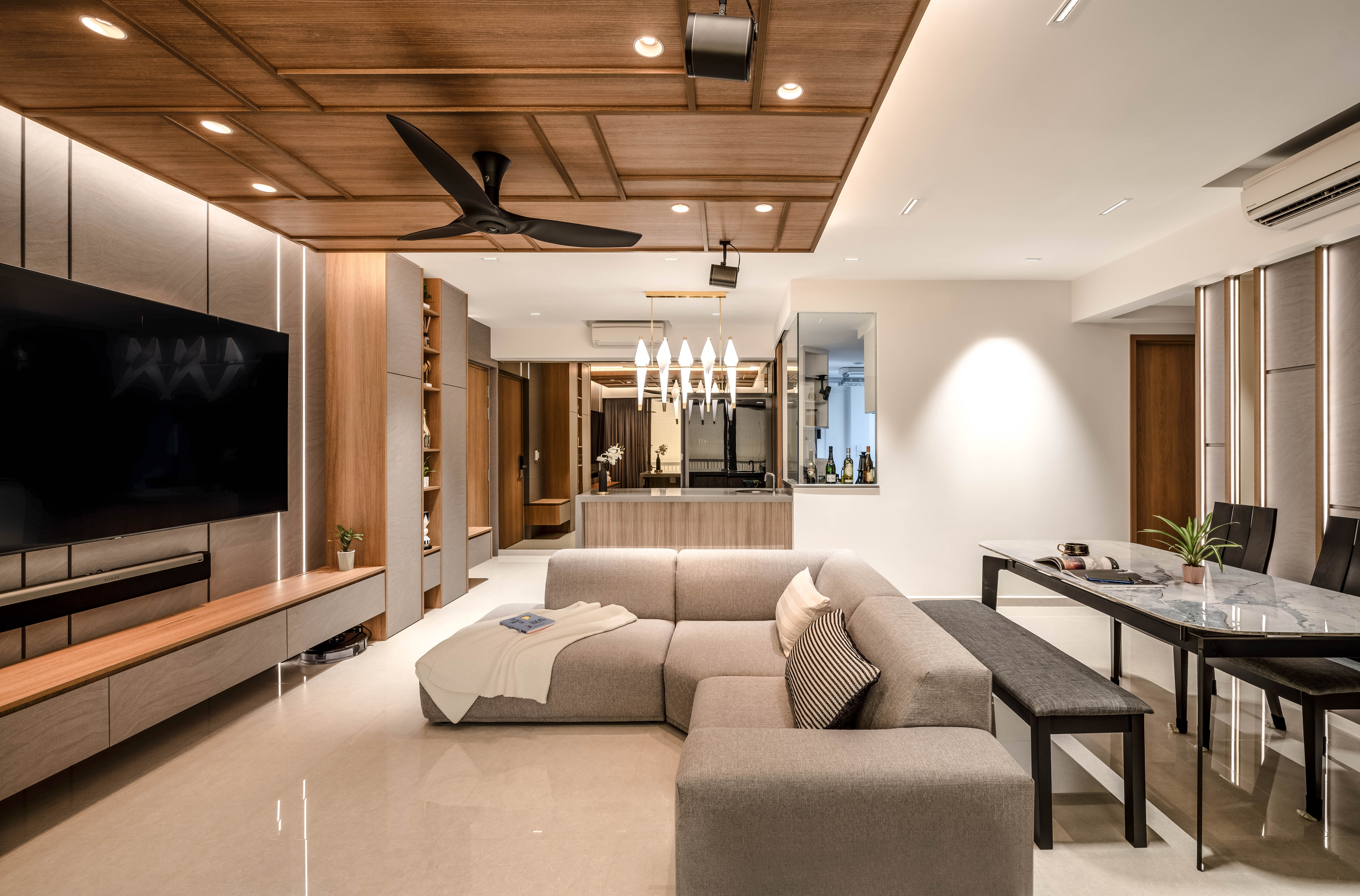 Contemporary Design - Living Room - Condominium - Design by Weiken.com Design Pte Ltd