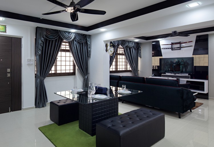 Classical, Contemporary Design - Living Room - HDB 3 Room - Design by Weiken.com Design Pte Ltd