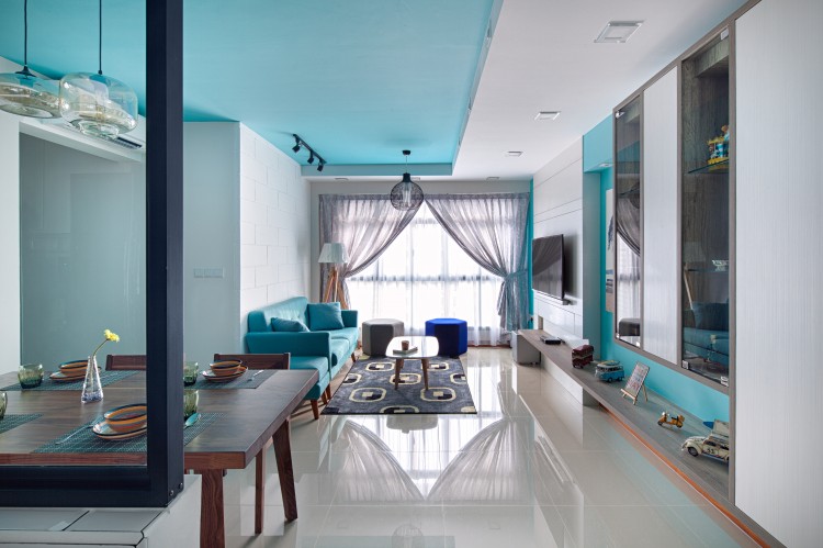 Minimalist Design - Living Room - HDB 4 Room - Design by Weiken.com Design Pte Ltd