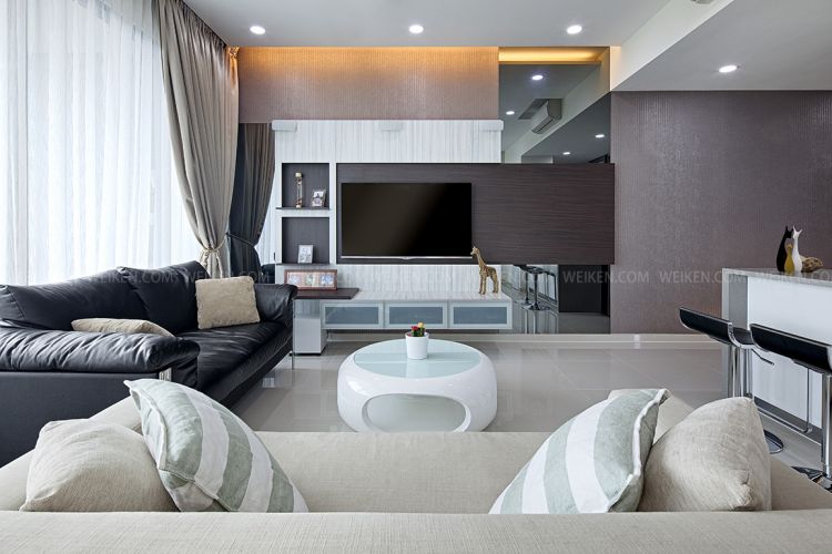 Contemporary, Minimalist Design - Living Room - Condominium - Design by Weiken.com Design Pte Ltd