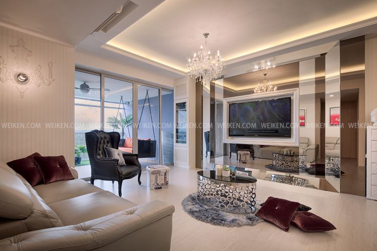 Classical, Contemporary, Resort Design - Living Room - Condominium - Design by Weiken.com Design Pte Ltd