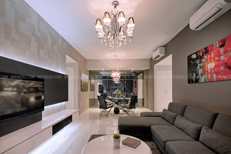 Classical, Modern Design - Living Room - Condominium - Design by Weiken.com Design Pte Ltd