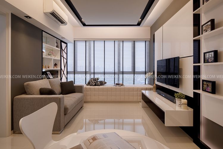 Contemporary, Minimalist Design - Living Room - Condominium - Design by Weiken.com Design Pte Ltd