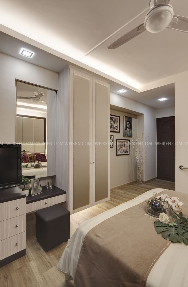 Classical, Contemporary, Modern Design - Bedroom - HDB 4 Room - Design by Weiken.com Design Pte Ltd