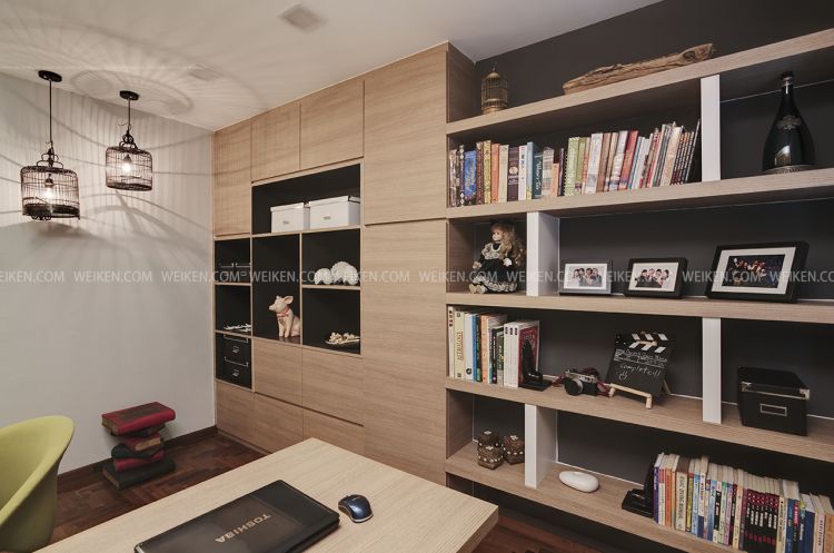 Classical, Contemporary, Modern Design - Study Room - HDB 5 Room - Design by Weiken.com Design Pte Ltd