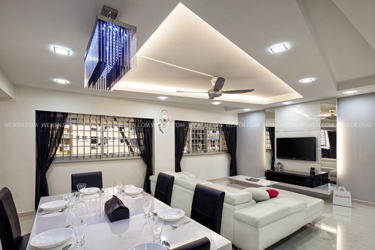 Contemporary, Minimalist Design - Dining Room - HDB 5 Room - Design by Weiken.com Design Pte Ltd