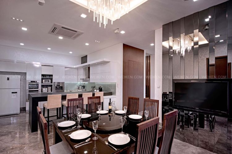 Classical, Contemporary, Modern Design - Dining Room - Landed House - Design by Weiken.com Design Pte Ltd