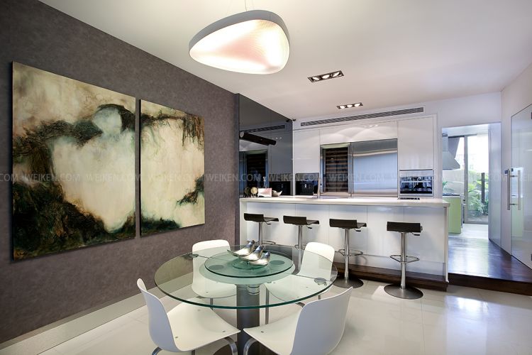 Contemporary, Modern Design - Dining Room - Landed House - Design by Weiken.com Design Pte Ltd