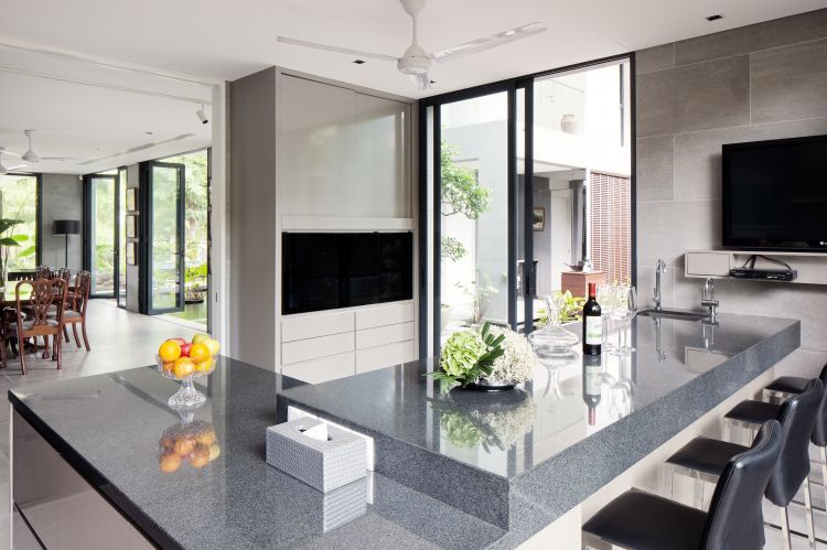 Minimalist, Modern Design - Kitchen - Landed House - Design by Weiken.com Design Pte Ltd