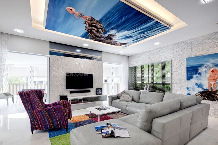 Eclectic, Modern Design - Living Room - Condominium - Design by Weiken.com Design Pte Ltd