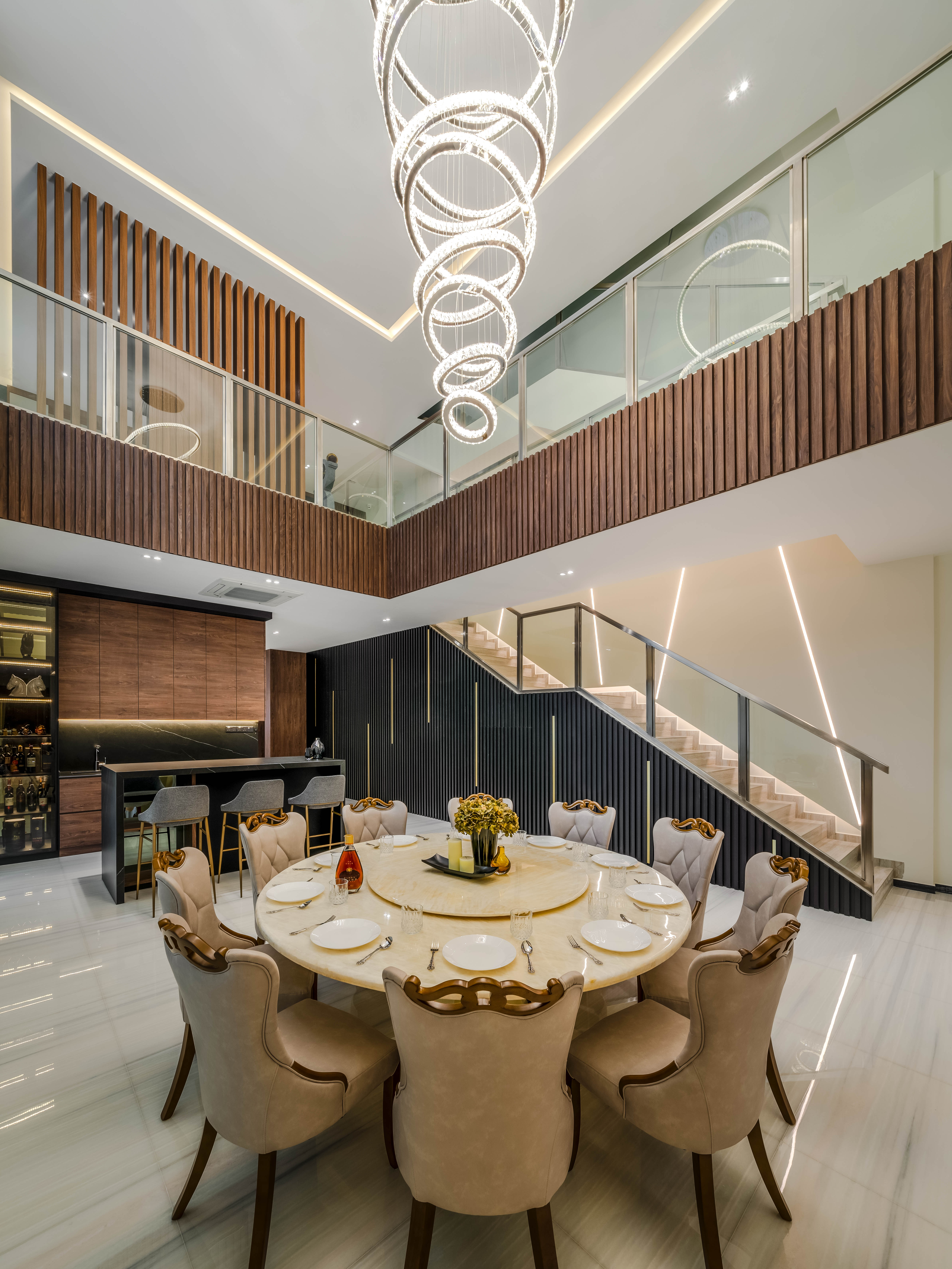 Contemporary Design - Dining Room - Landed House - Design by Weiken.com Design Pte Ltd