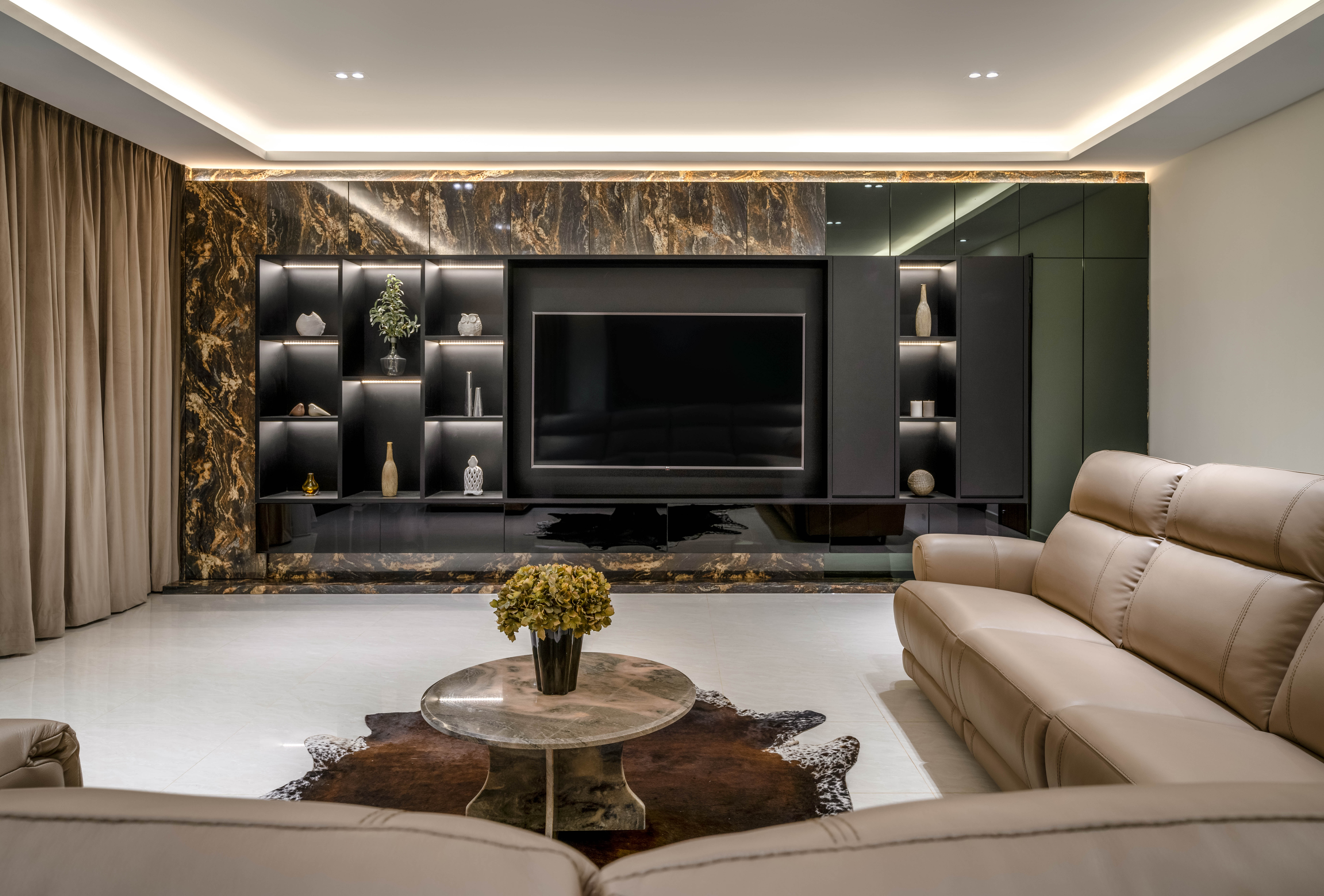 Contemporary Design - Living Room - Landed House - Design by Weiken.com Design Pte Ltd