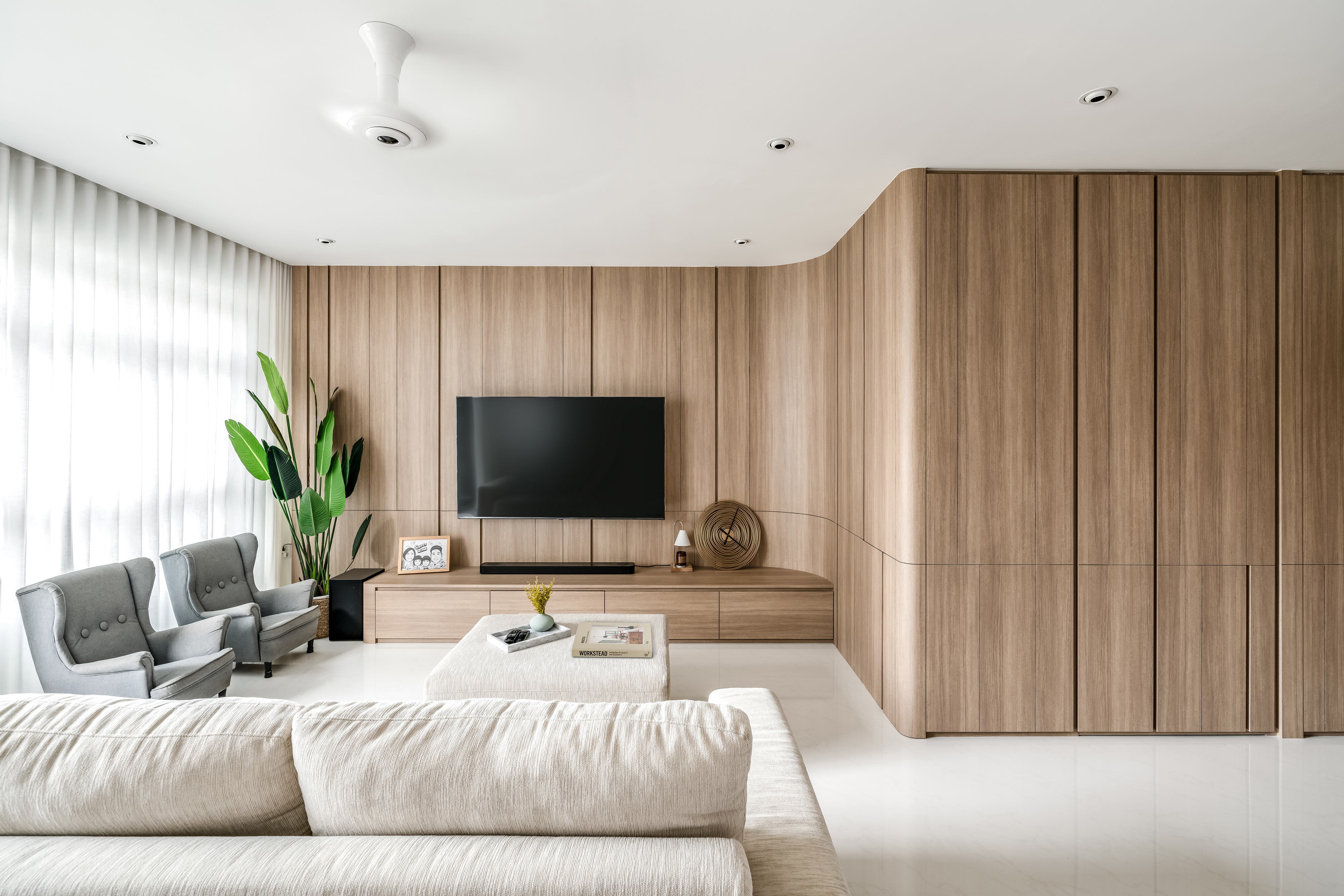 Scandinavian Design - Living Room - HDB 5 Room - Design by Weiken.com Design Pte Ltd
